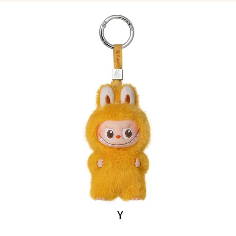 POP MART Labubu V4 The Monsters Pin For Love Alphabet Plush Pendant - Letter Y